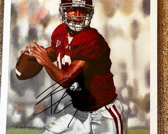 Brodie Croyle Alabama Crimson Tide QB Legend Signed Litho Print 16x20