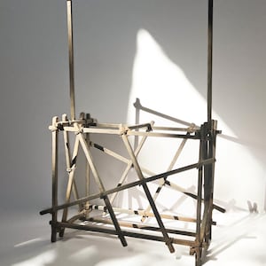 Brutalist Iron Wine Holder