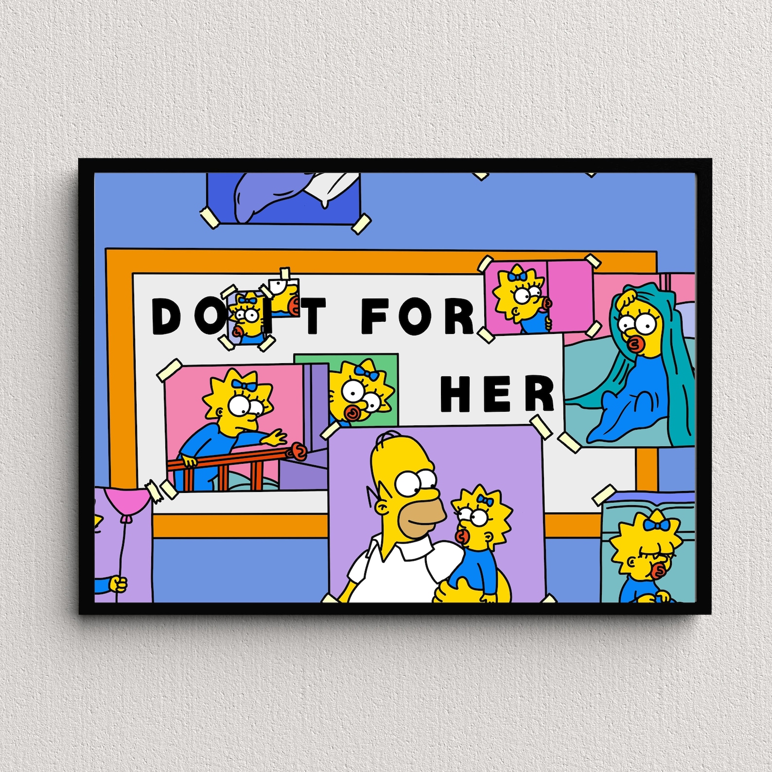 Homer Simpson, Do It for Her Digital Art Print Instant Download Homer Simpson, Do It for Her Digital Art Print Instant Download
