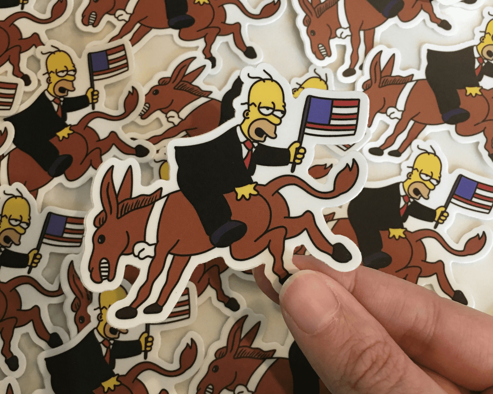 Homer Simpson Local Man Ruins Everything, Vinyl Sticker | Matte Vinyl ...