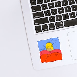 Homer Simpson Vinyl Durable Laptop Sticker