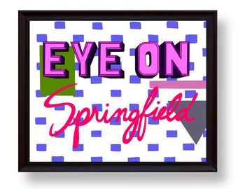 シンプソンズ スプリングフィールド市 ヴィンテージ プラットマップ