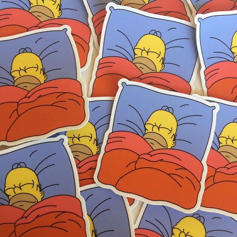Homer Simpson Vinyl Laptop Sticker Group