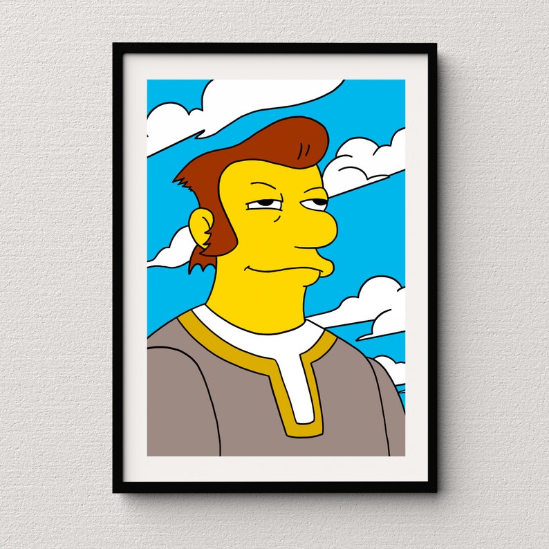 Simpsons Joy of Sect, Movementarians Digital Art Print Instant Download Printable Home Décor Simpsons Digital Poster Wall Art Gift image 2