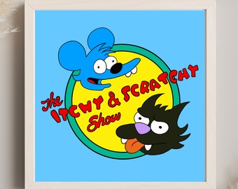 イッチー＆スクラッチー ショー、シンプソンズ デジタル アート