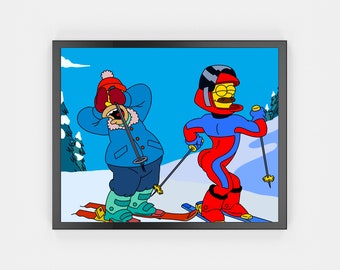 Stupid Sexy Flanders, Simpsons Digital Art Print | Instant Download Printable Home Décor | Simpsons Digital Poster, Printable Wall Art Gift