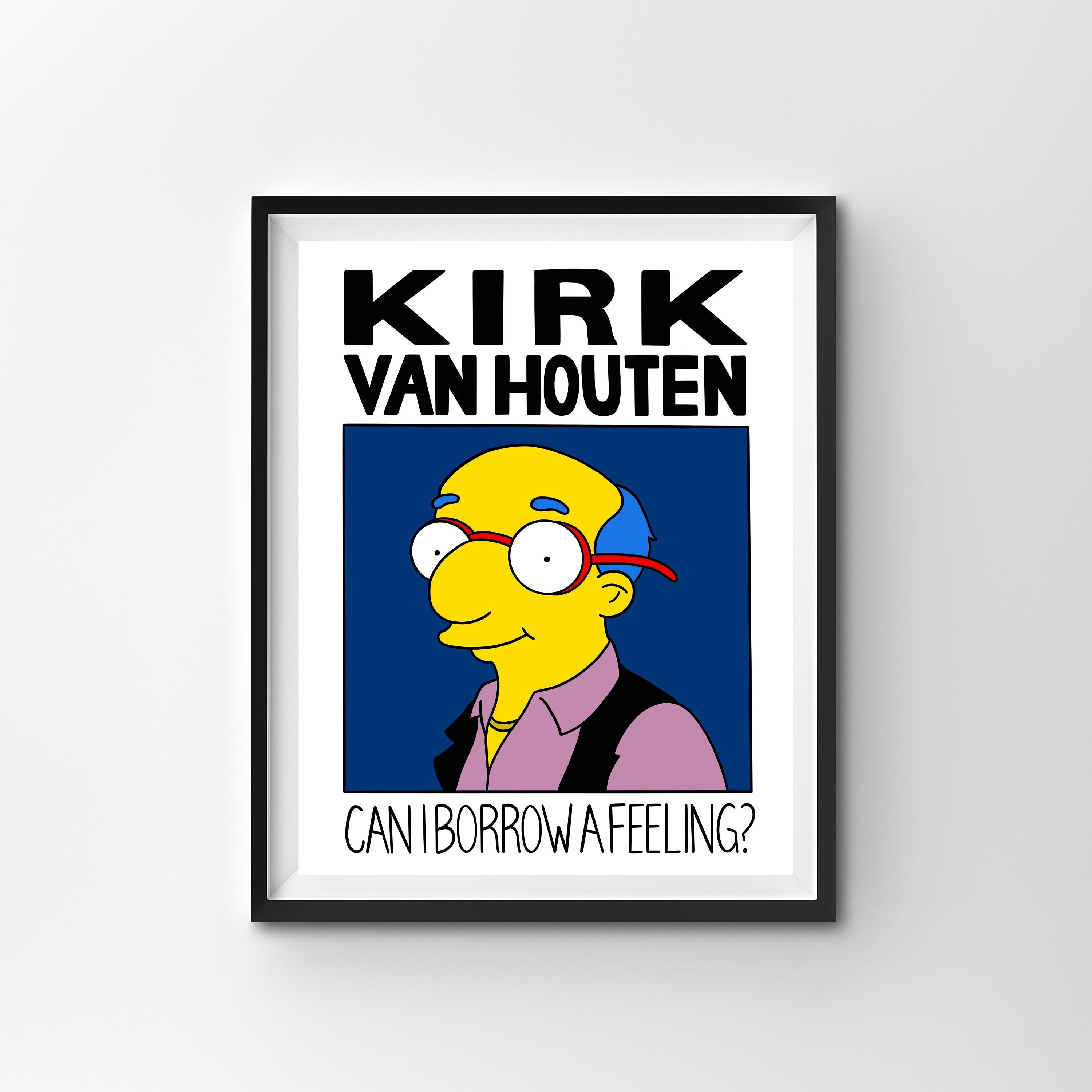 Kirk Van Houten Can I Borrow A Feeling Simpsons Digital Art - Etsy Canada