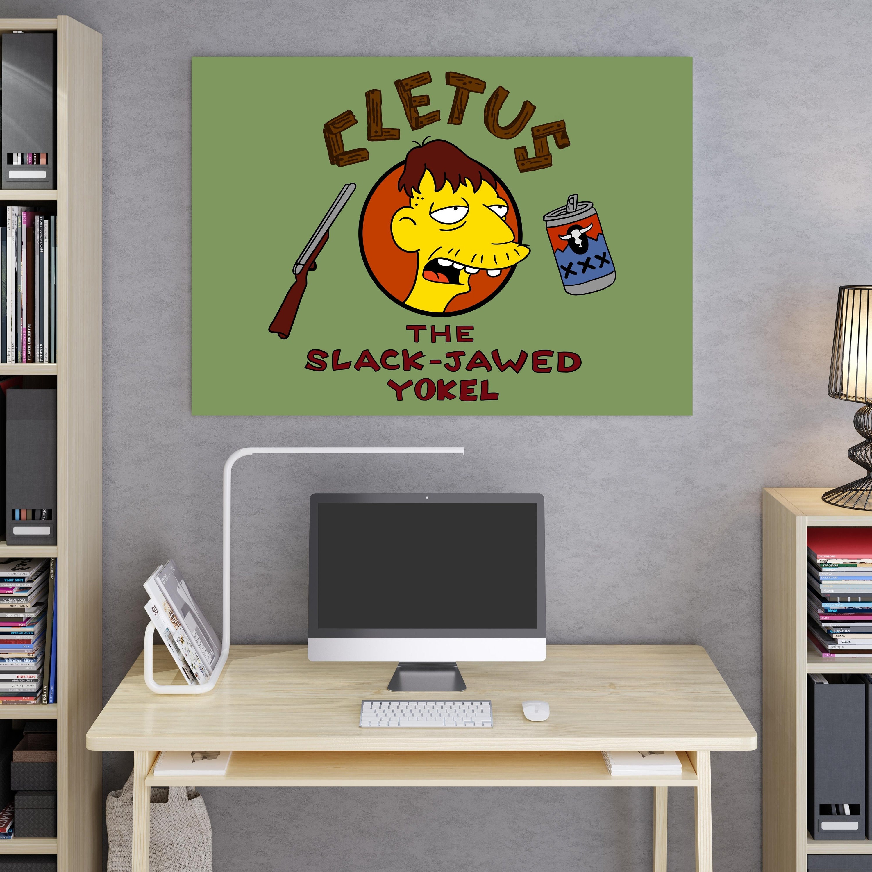 Cletus the Slackjawed Yokel, Simpsons Digital Art Print Instant Download Printable Home Décor