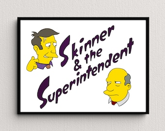 Steamed Hams, Simpsons Digital Art Print | Instant Download Printable Home Décor | Simpsons Retro Digital Poster, Simpsons Wall Art Gift