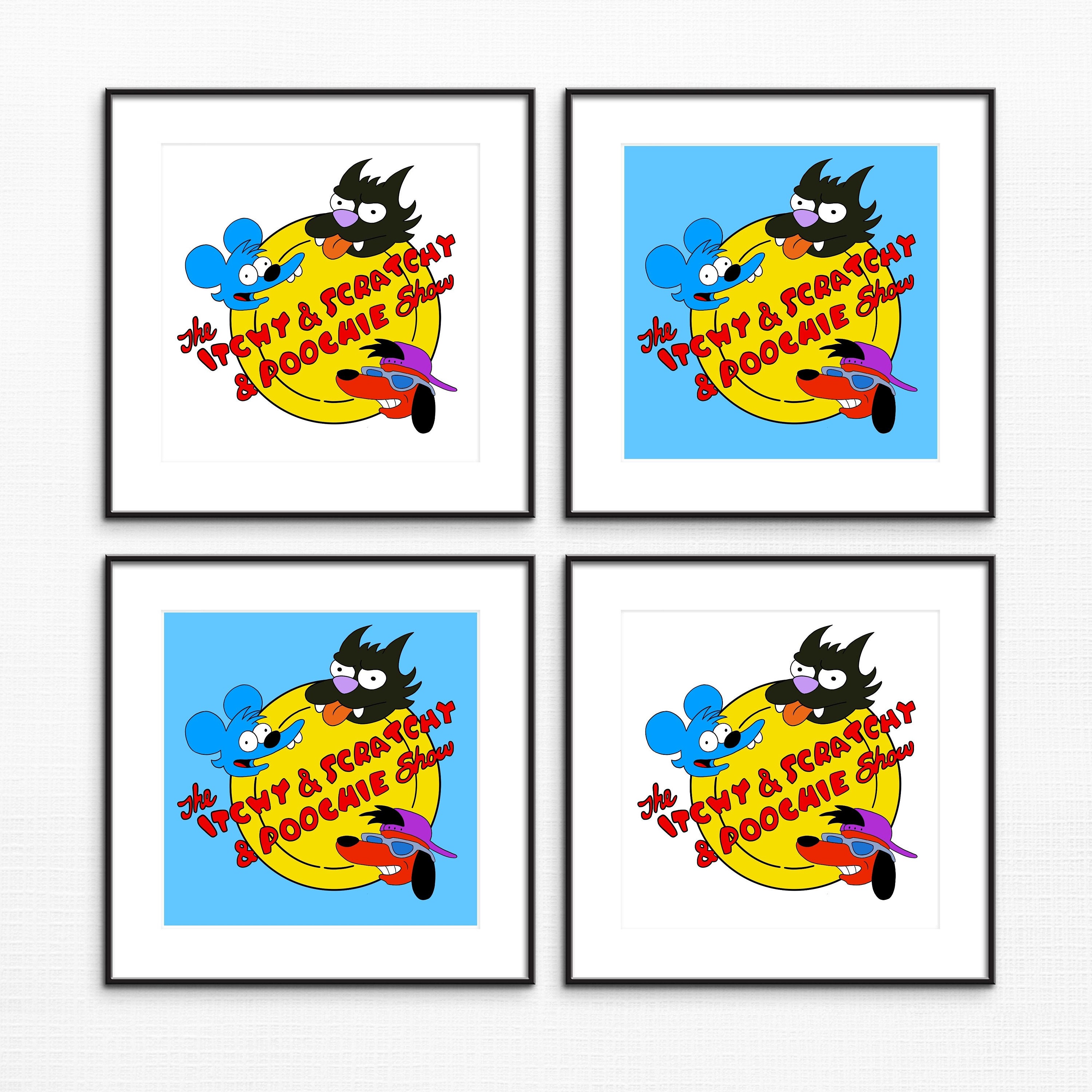 Note Poochie Died On The Way Back The Itchy and Scratchy and Poochie Show Simpsons Digital Art - Etsy