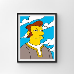 Simpsons Joy of Sect, Movementarians Digital Art Print Instant Download Printable Home Décor Simpsons Digital Poster Wall Art Gift image 1