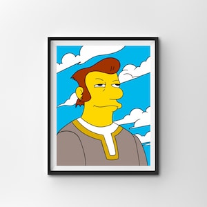Simpsons Joy of Sect, Simpsons Digital Art Print | Sofortiger Download Druckbare Wohndeko | Simpsons Digitales Poster Wandkunst Geschenk