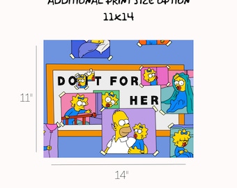 ホーマー・シンプソン、Do It For Her デジタルアートプリント | すぐ