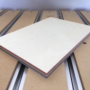VIVID 10Ply (Rainbow) Dyed Baltic Birch Laminated Plywood (10 x 7 x 0.60)in