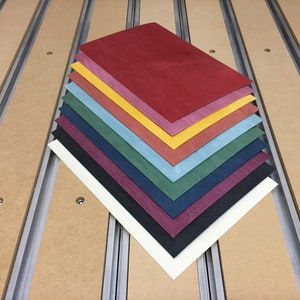 VIVID Dyed (Rainbow+ Mixed Pack) Premium Baltic Birch Veneers - 10 Sheet, 5 Sq. Ft. Pack (10 x 7 x 0.06)in (254 x 178 x 1.5)mm