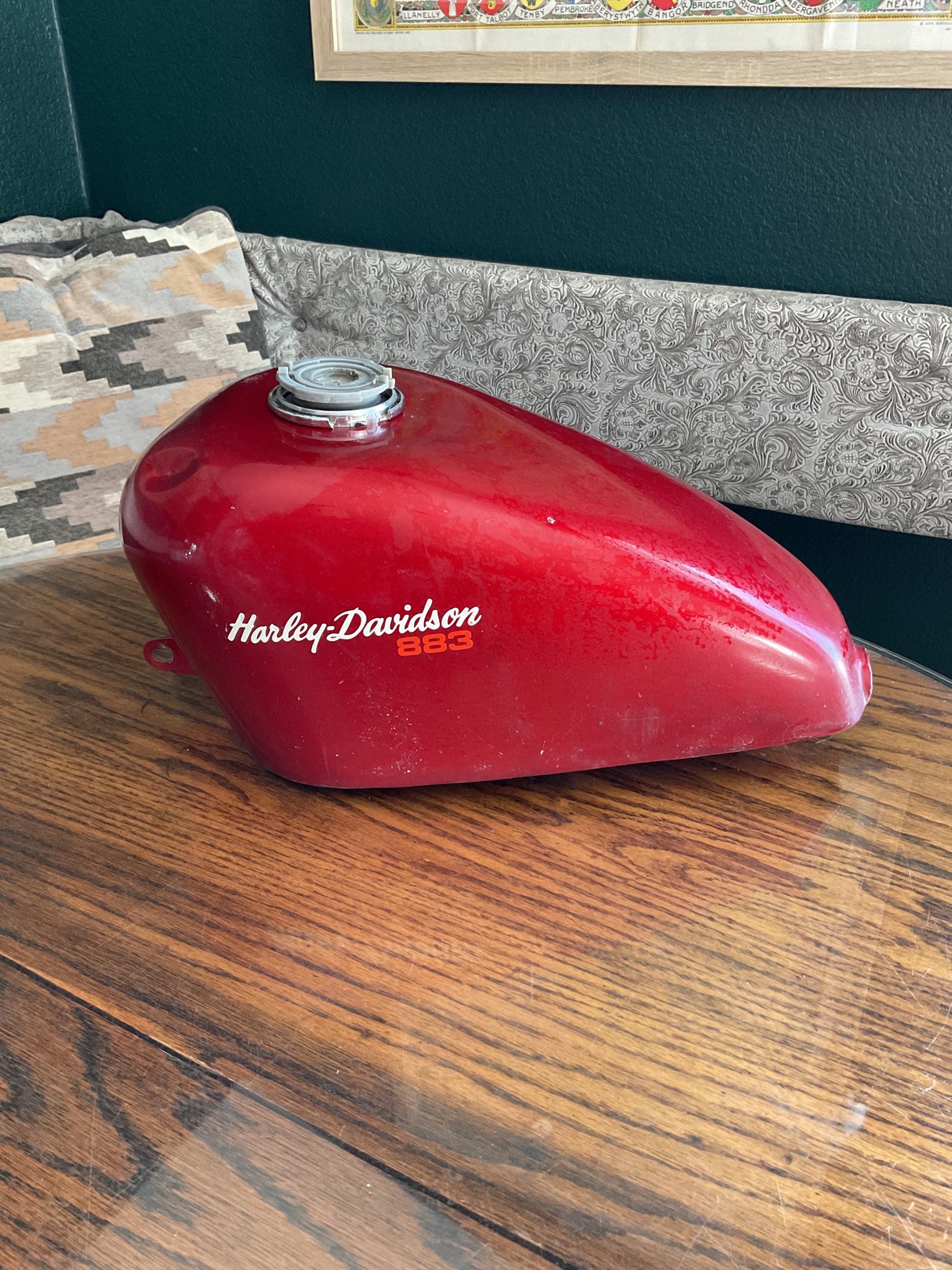 Vintage Harley Davidson Sportster 883 Peanut Fuel Gas Tank in Red