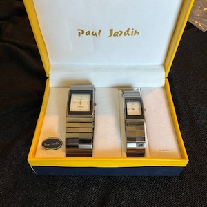 Vintage Boxed Unused Paul Jardan His and Hers Watch Set