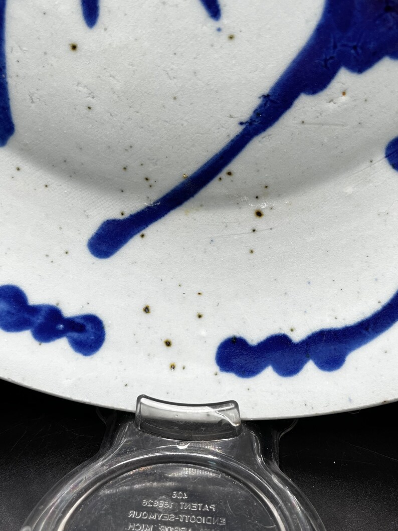 Antique Chinese Fish Plate, Several Available Blue Cobalt, Ching