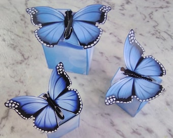 Butterfly Gift Box - Printable Surprise Box, Favour Box - Paper Boxes - Instant Digital Download - Print And Make Yourself