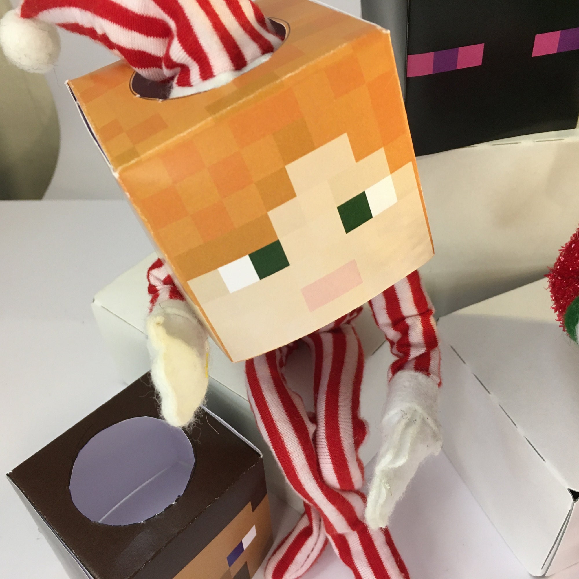 classic-minecraft-characters-heads-easy-elf-idea-elf-survival-digital-download-printable-prop-accessor-christmas-elf-doll-etsy