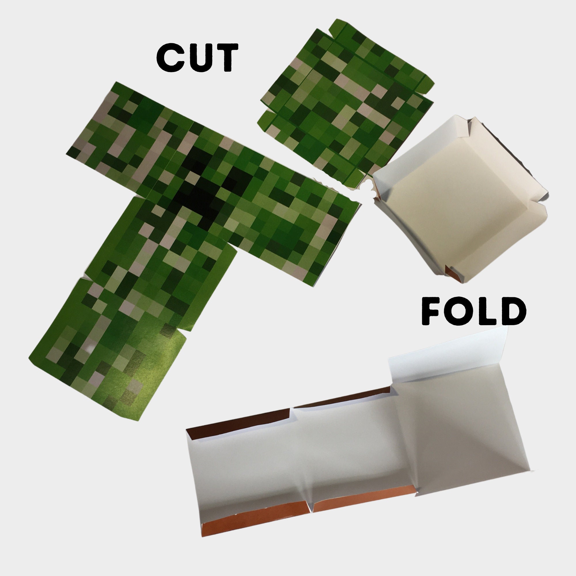 Minecraft Print Your Own Gift Boxes