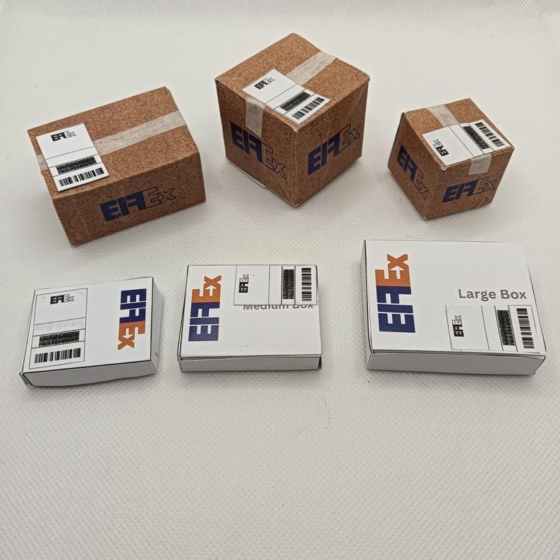 Elfex Delivery Boxes Printable | Mini Shipping Boxes for Elf or Dolls ...