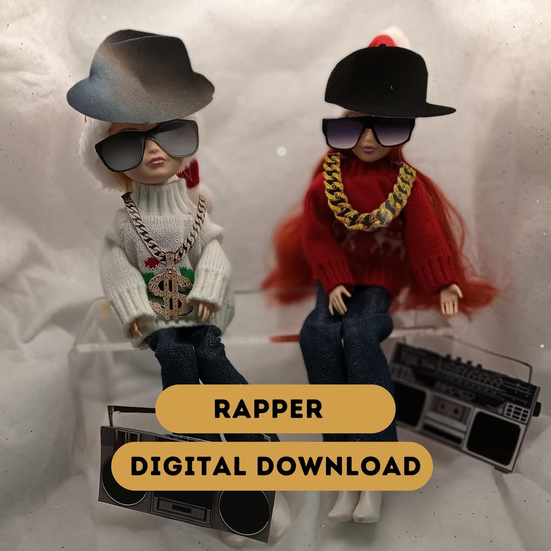 Elf Rapper Printable | Christmas Elf Costume Accessories | Funny ...
