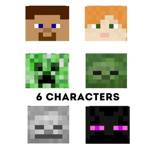 Classic Minecraft Characters Heads - Easy Elf Idea - Elf Survival ...