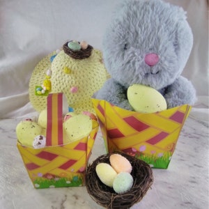 Easter Hunt Basket, Easter Kids Activity, Easter Gift Ideas - Digital Download - Print And Make Yourself -Simple Treat Gift Idea