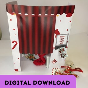 Photo Booth -Christmas Elf Doll - Easy Elf Idea - Elf Survival -  Digital Download - Printable