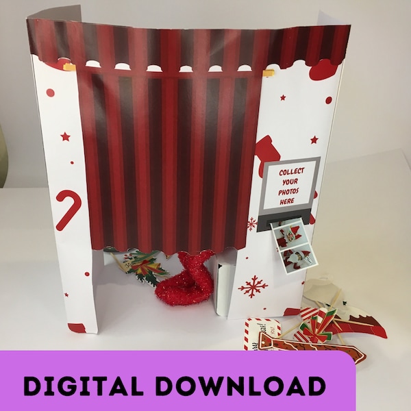 Photo Booth -Christmas Elf Doll - Easy Elf Idea - Elf Survival -  Digital Download - Printable