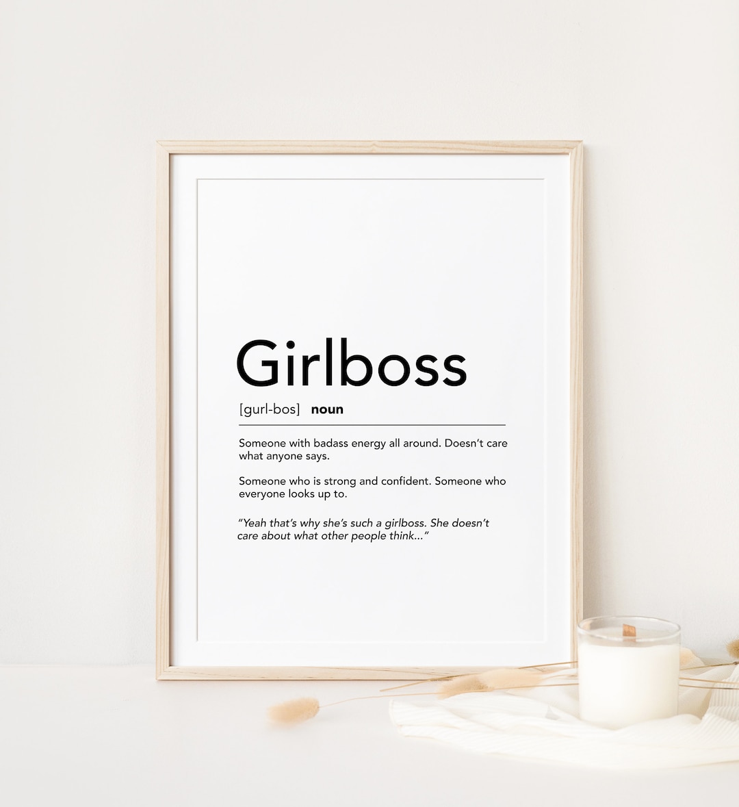 Girl Defined Girl Boss Definition Print, Girl Power, Best Friend Gift, Digital ...