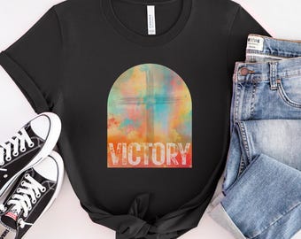 Victory in Jesus - Unisex Tri-Blend Crew Tee |bible verse shirt | christian shirt | free shipping