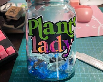 Plant Lady Vinyl Decal| Cute Lable| Plant Lover| Succulents | Propagation| VinylDecal