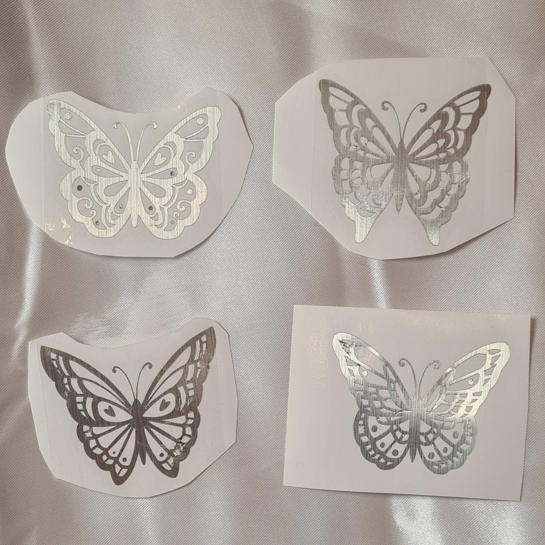 Art Applique Schmetterlinge Aufkleber für Auto & Fahrrad - Selbstklebende  Dekoration mit Schmetterling, für Fahrzeug, Wand & Möbel - Transparentes  Vinyl, stark & wetterfest - 25 STK. : : Auto & Motorrad