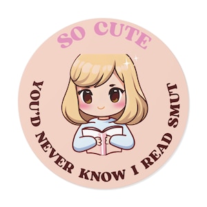 Kawaii Sticker; Bookish Anime Sticker