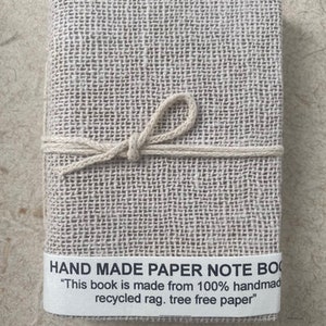 LIBRI DI CARTA RICICLATA - Quaderno di carta riciclata intrecciato a mano, ecologico e sostenibile, fatto a mano
