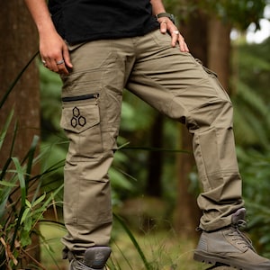 Mens Multiple Pockets Utility Cargo Pants Japanese Urban Outdoor Loose  Trousers