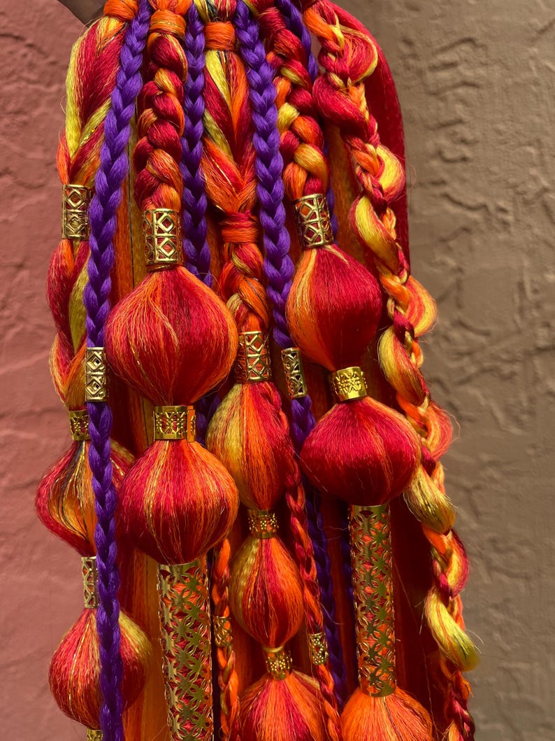 Electric Sunrise Rave Braids - Etsy