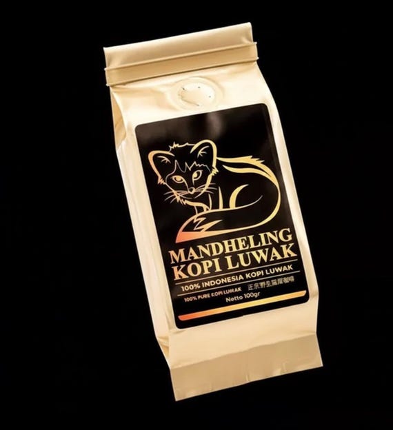 Worcas Mandheling Kopi Luwak 100g 3缶 Worcas Kopi Luwak Black Mandheling – Indonesian Premium Civet