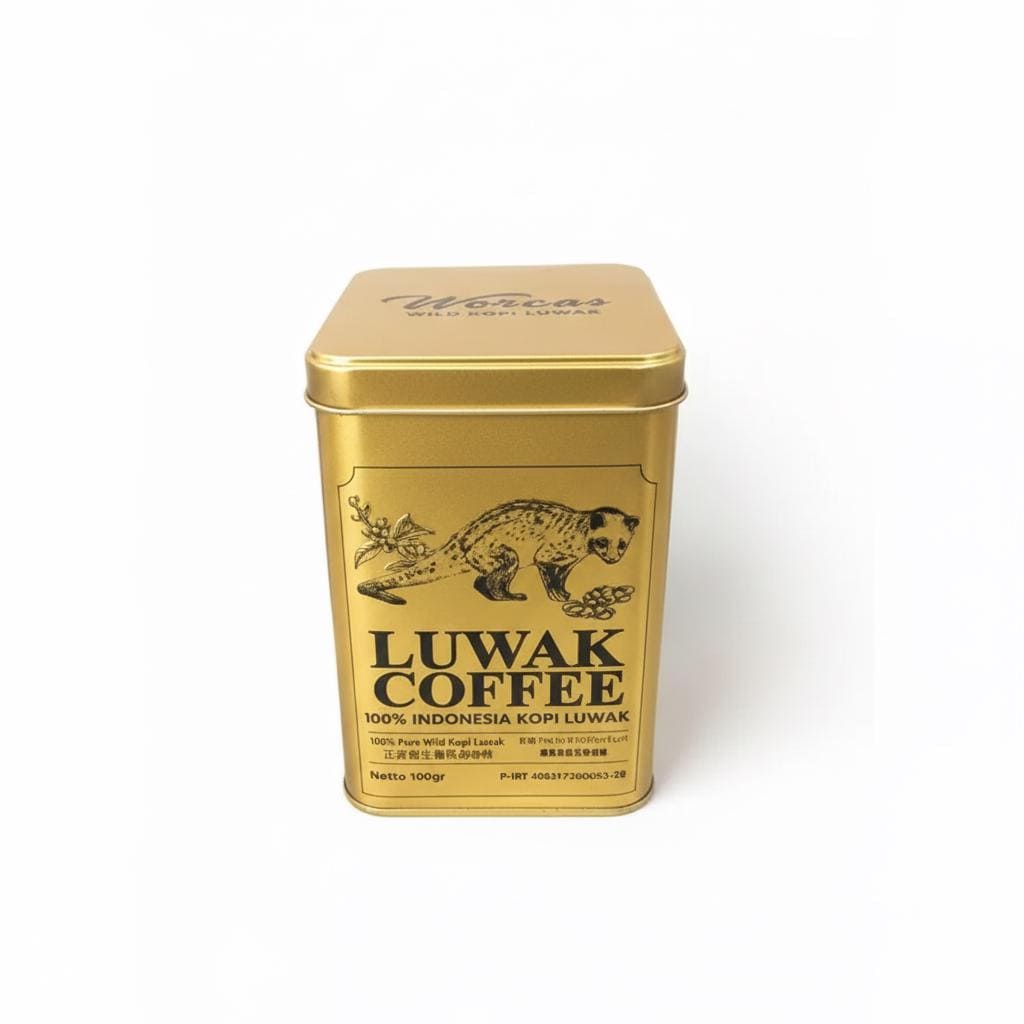 Premium Luwak Gold Coffee 100g by Worcas – Authentic Indonesian
