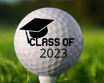 Class of 2023 Golf Ball, Custom Graduation Golf Ball, High School Graduation Gift, College Graduation Gift, Graduation Party Decor