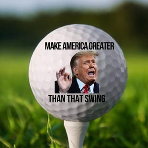 Donald Trump Golf Ball, Funny Trump Golf Ball, MAGA Golf Ball, Funny Golf Gift, Funny Political Gift, Joe Biden Funny Gift, Political Gift
