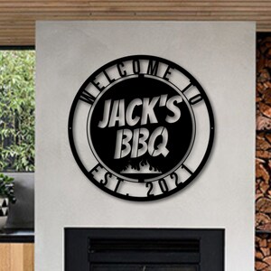 Metal Backyard Bar and Grill Sign, Outdoor Bar and Grill Sign, BBQ Sign, Metal Patio Sign, Metal BBQ Sign, Backyard Sign, Patio Sign