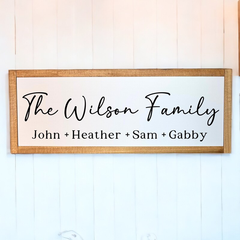 Family Wooden Sign - Etsy