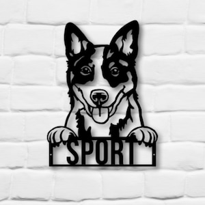Metal Blue Heeler Sign, Australian Cattle Dog Sign, Blue Heeler Dog Sign, Australian Cattle Dog, Blue Heeler, Cattle Dog Sign, Sheep Dog