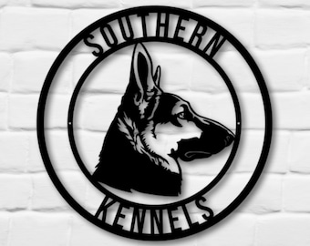 Metal German Shepherd Sign, German Shepherd Sign, German Shepherd, K9 Unit Dog, K9 Unit Sign, Dog Sign, Metal Dog Sign, Custom Dog Sign