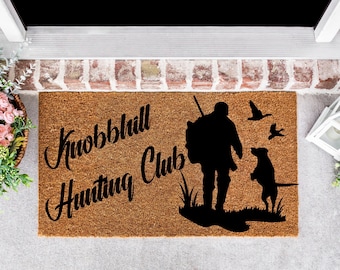 Hunting Camp Doormat, Hunting Lodge Doormat, Hunting Doormat, Camp Decor, Doormat for the Camp, Dog Doormat, Duck Hunting Doormat
