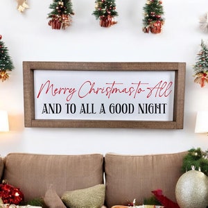 Merry Christmas To All Sign, Christmas Sign, Christmas Wall Decor, Christmas Decor, Christmas Sign, Santa Sign, Merry Christmas Sign