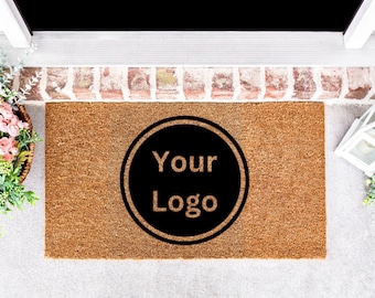 Your Logo Here Personalized Business Logo Doormat, Company Logo Doormat, Custom Doormat, Business Welcome Mat, Company Logo Rug
